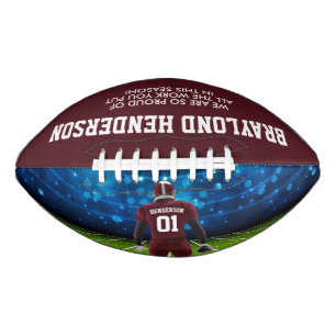 Personalisierter Football in Marineblau