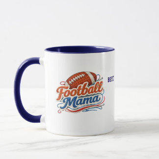 Personalisierter Football-Mom-Becher mit Foto Tasse