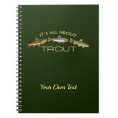 Personalisierter Forellenfang Notizblock (Vorderseite)