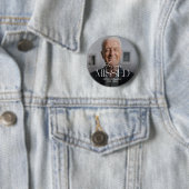 Personalisierter Forever Missed Foto-Erinnerungsbu Button (Beispiel)