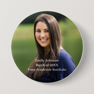 Personalisierter Foto-Abschluss- und Klassentreffe Button