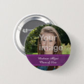 Personalisierter Foto-Abschlussjahr-Button Button (Vorne & Hinten)