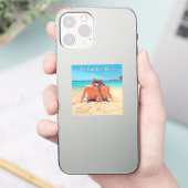 Personalisierter Foto-Aufkleber mit benutzerdefini Aufkleber (Telefon)
