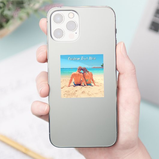 Personalisierter Foto-Aufkleber mit benutzerdefini Aufkleber (Telefon)