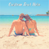 Personalisierter Foto-Aufkleber mit benutzerdefini Aufkleber (Vorderseite)