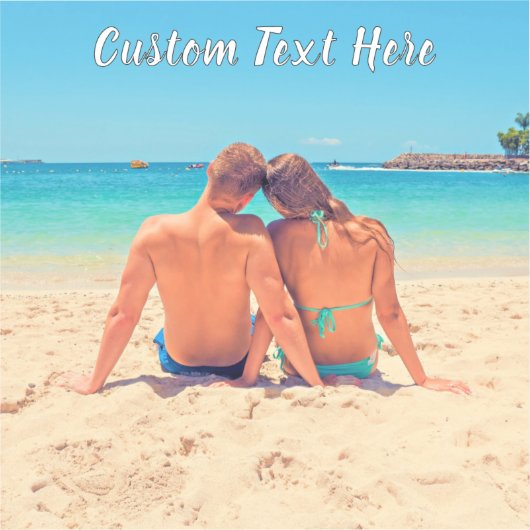 Personalisierter Foto-Aufkleber mit benutzerdefini Aufkleber (Vorderseite)