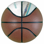 Personalisierter Foto-Basketball und eigener Text Basketball (Rechts)