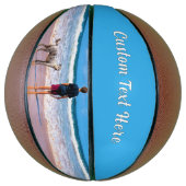 Personalisierter Foto-Basketball und eigener Text Basketball (Vertikal)