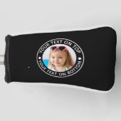 Personalisierter Foto Benutzerdefinierter Text Golf Headcover (Vorderseite)