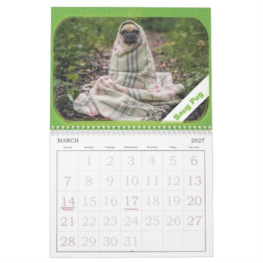 Personalisierter Foto-Bild-Abenteuer-Kalender Kalender (Mär 2027)