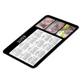 Personalisierter Foto Black Mini Magnet Kalender 2 (Linke Seite)