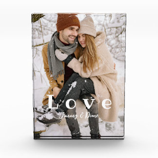 Personalisierter Foto-Block für Paare Fotoblock