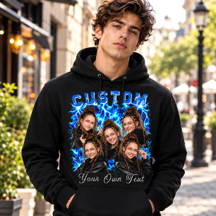 Personalisierter Foto-Bootleg Hoodie