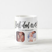 Personalisierter Foto Collage Vater Geschenk Vater Kaffeetasse (Mittel)
