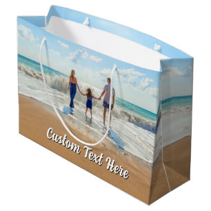 Personalisierter Foto-Geschenkbeutel mit benutzerd Große Geschenktüte