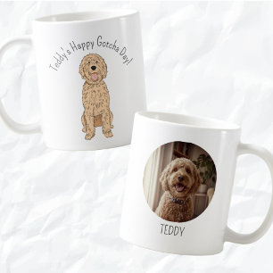 Personalisierter Foto-Golden-Doodle-Gotcha-Tag-Tas Kaffeetasse