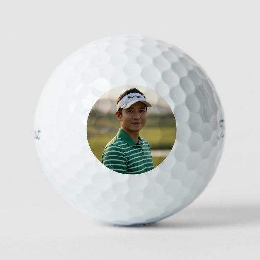 Personalisierter Foto-Golfball als Turniergeschenk Golfball (Vorderseite)