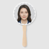 Personalisierter Foto-Handfächer mit einzigartigem Fächer (Rückseite)