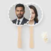 Personalisierter Foto-Handfächer mit einzigartigem Fächer (Vorne und Hinten)