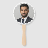 Personalisierter Foto-Handfächer mit einzigartigem Fächer (Vorderseite)