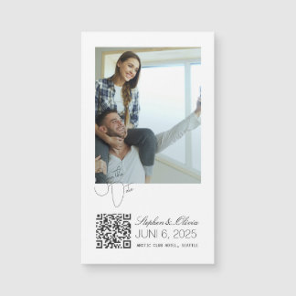 Personalisierter Foto-Hochzeit-Save-the-Date-Magne Magnetkarte