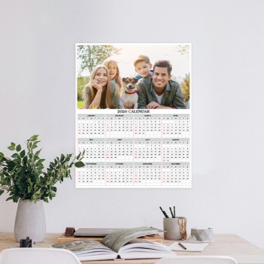 personalisierter Foto-Kalender 2026 Poster