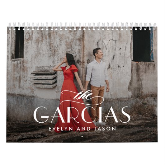 Personalisierter Foto-Kalender mit Familiennamen Kalender (Titelbild)