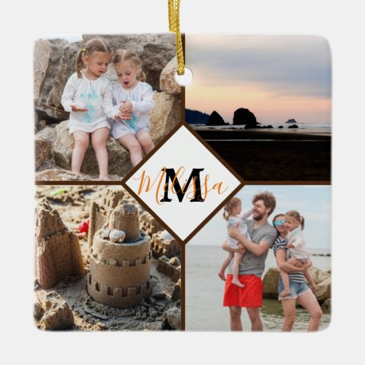 Personalisierter Foto Keramikornament (Vorderseite)