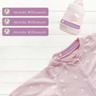 Personalisierter Foto-Kinderbetreuung-Name Etiketten