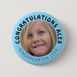 Personalisierter Foto Kindergarten Button
