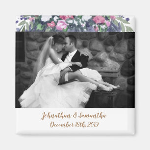 Personalisierter Foto-Magnet Sommer-Landhochzeit R Magnet