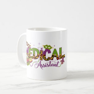 Personalisierter Foto-Medizin-Assistent - Mardi Gr Kaffeetasse