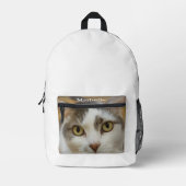 Personalisierter Foto mit benutzerdefiniertem Name Bedruckter Rucksack (Vorderseite)