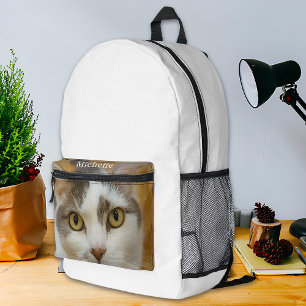 Personalisierter Foto mit benutzerdefiniertem Name Bedruckter Rucksack