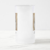 Personalisierter Foto mit benutzerdefiniertem Name Mattglas Bierglas (Mittel)