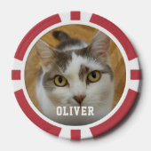 Personalisierter Foto mit benutzerdefiniertem Name Pokerchips (Vorderseite)