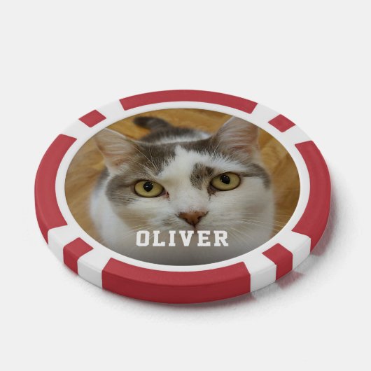 Personalisierter Foto mit benutzerdefiniertem Name Pokerchips (Einzeln)