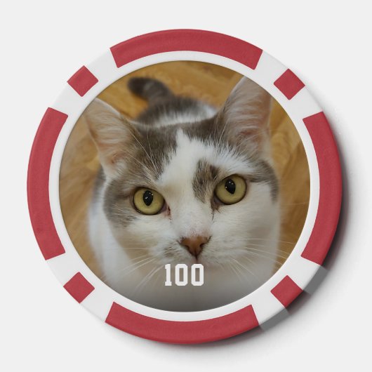 Personalisierter Foto mit benutzerdefiniertem Name Pokerchips (Rückseite)