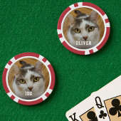 Personalisierter Foto mit benutzerdefiniertem Name Pokerchips