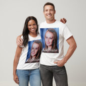 Personalisierter Foto mit benutzerdefiniertem Name T-Shirt (Unisex)