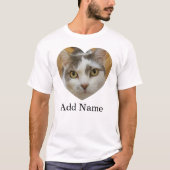 Personalisierter Foto mit benutzerdefiniertem Name T-Shirt (Vorderseite)