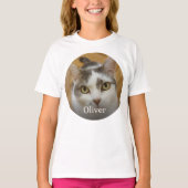 Personalisierter Foto mit benutzerdefiniertem Name T-Shirt (Vorderseite)