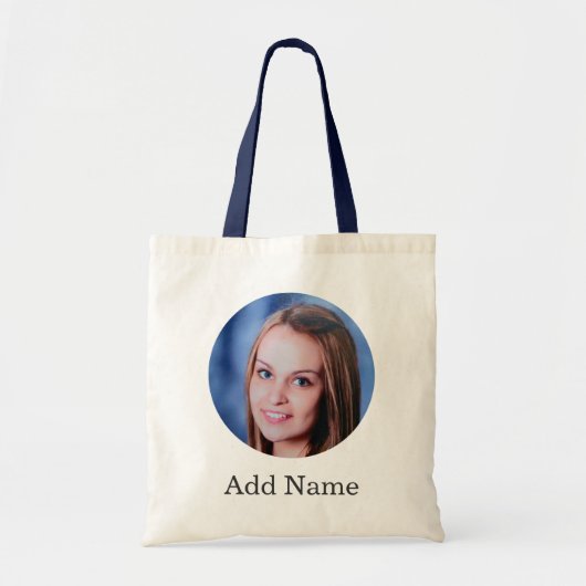 Personalisierter Foto mit benutzerdefiniertem Name Tragetasche (Vorne)