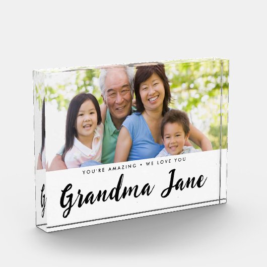 Personalisierter Foto-Name Fotoblock (Links)