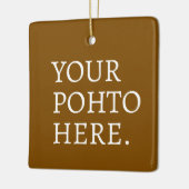 Personalisierter Foto Name Minimal Monogramm Moder Keramikornament (Links)