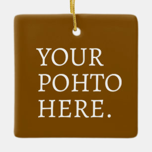 Personalisierter Foto Name Minimal Monogramm Moder Keramikornament