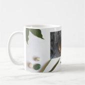 Personalisierter Foto Name Niedlich Hund Kaffeemas Kaffeetasse (Links)