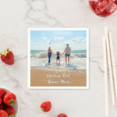 Personalisierter Foto Napkins mit benutzerdefinier Serviette (Beispiel)