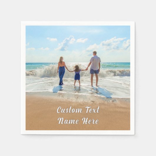 Personalisierter Foto Napkins mit benutzerdefinier Serviette (Vorderseite)