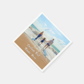 Personalisierter Foto Napkins mit benutzerdefinier Serviette (Ecke)
